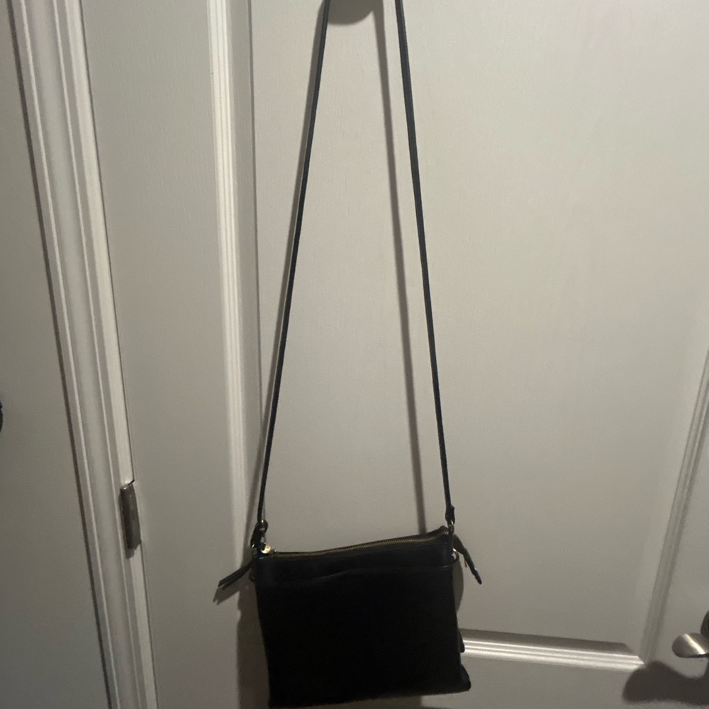 Hand Crafted Black Crossbody Bag